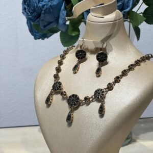 "Khit Errouh Bronze algérien parure collier et boucles Brava Bijoux".